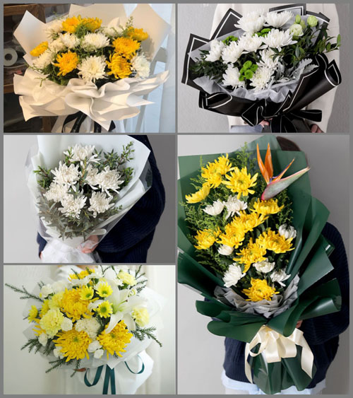 上海奉贤区柘林镇华亭村白事花束代送